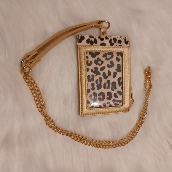 Crossbody Gold Card and Cash Holder "Wristlet" Badge Necklace Wallet ID Purse - Picture 9 of 13